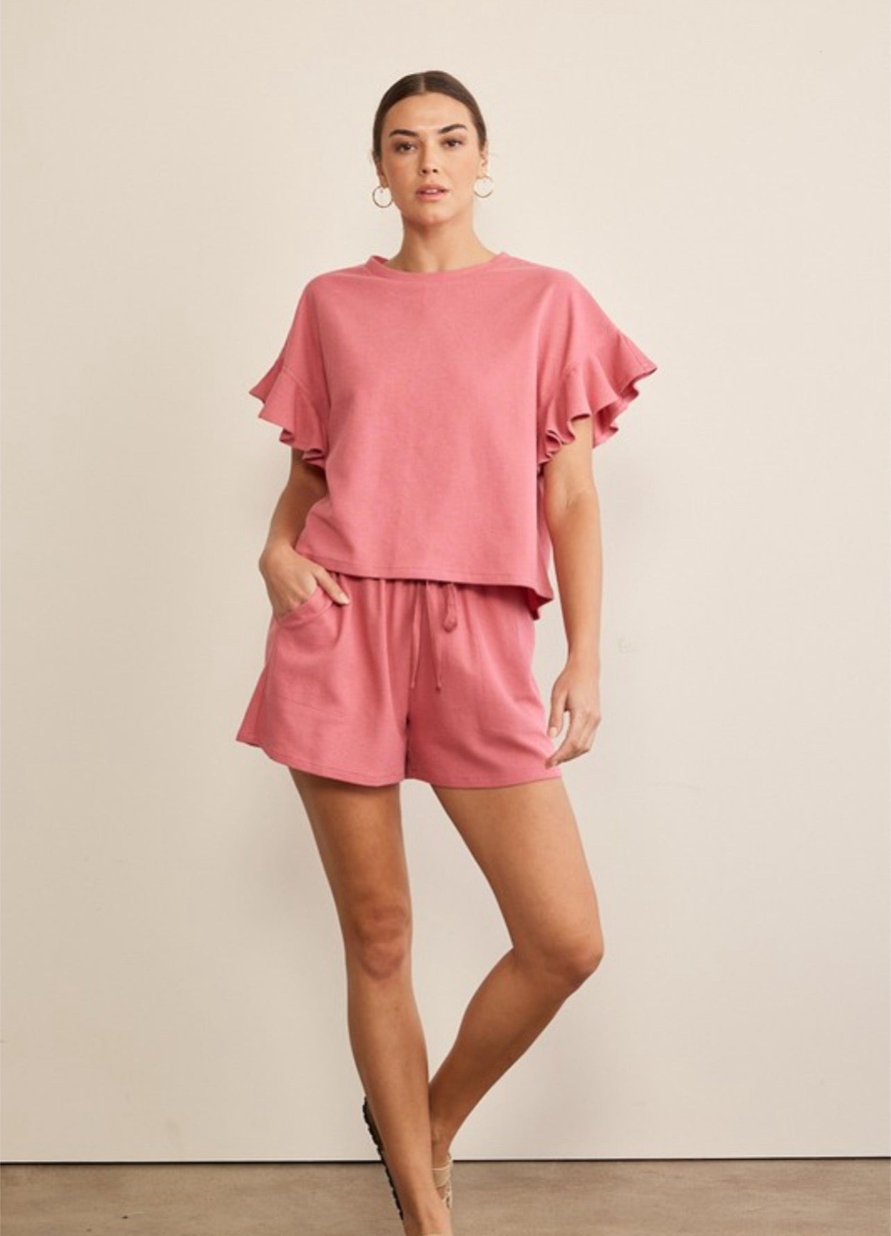 Marci Waffle Knit Shorts