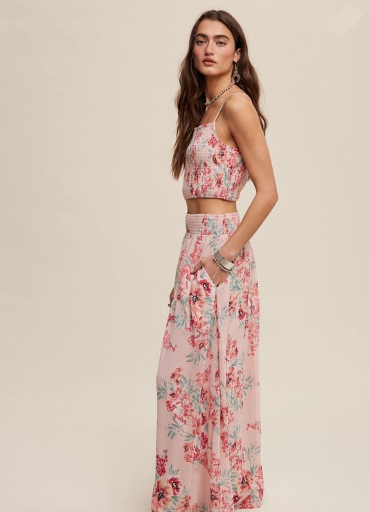 Cassie Floral Top and Skirt Set